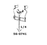 BALFOUR RETRACTOR STANDARD PATTERN LATERAL BLADES 58MM 2 1/4 INCH DEEP, SPREAD 12CM 4 3/4 INCH