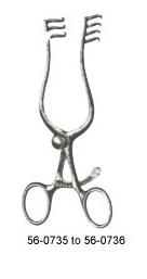 WEITLANER RETRACTOR 3X4 PRONGS (CHEEK RETRACTOR) SHARP, 13CM