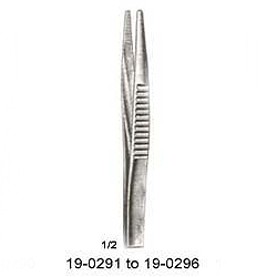 THUMB DRESSING FORCEPS, TURNOVER END 5 INCHES