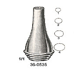 GRUBER EAR SPECULA, ADULT SIZE, SET OF 4