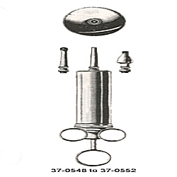 EAR SYRINGE, 6OZ, 1 SHIELD, 3 NOZZEL