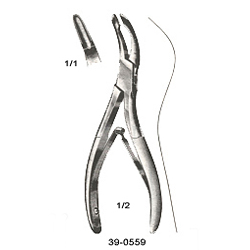 COTTLE-JANSEN RONGEUR, S-CURVED 7 INCHES (18CM)