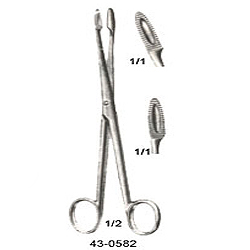 GROSS NASAL POLYPUS FORCEPS, SCREW JOINT, LIGHT MODEL STRAIGHT/CURVED, WITH CATCH 6Â¼ INCHES (16CM)