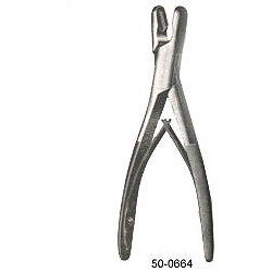 LUER BONE RONGEUR, BOX JOINT, STRAIGHT/CURVED 7 INCHES (18CM)