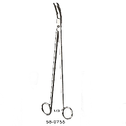 CRAFOORD LOBECTOMY SCISSORS SLIGHTLY CURVED 12 INCHES (30CM)