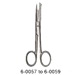 OPERATING SCISSORS, PROBE POINTED 5 INCHES
