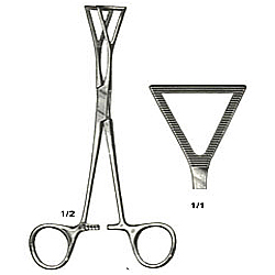 LOVELACE INTESTINAL CLAMP FORCEPS, BOX JOINT, STRAIGHT 8 INCHES (20CM)