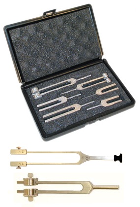 TUNING FORK SET WITH CASE