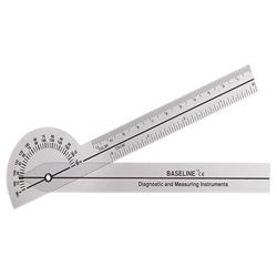 BASELINE 180 DEGREE CLEAR PLASTIC POCKET GONIOMETER