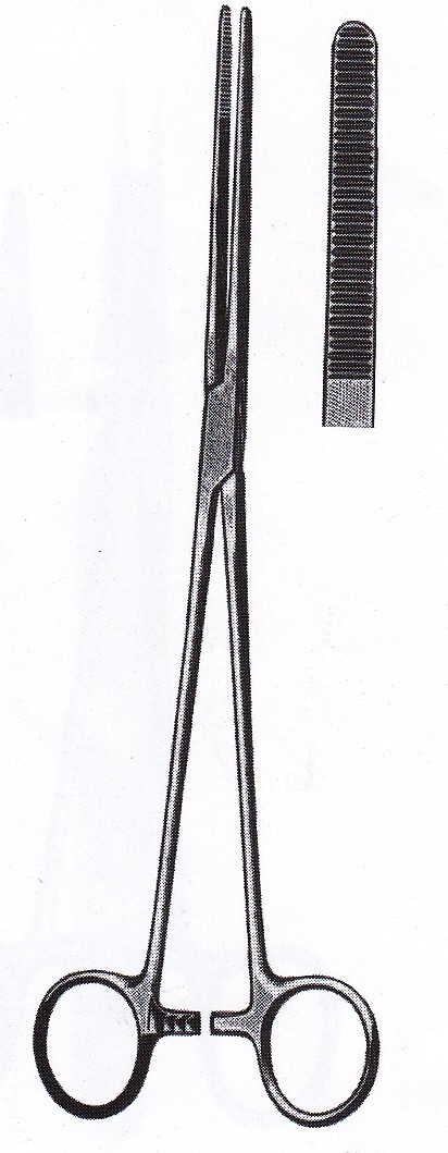 BOZEMAN UTERINE DRESSING FORCEPS