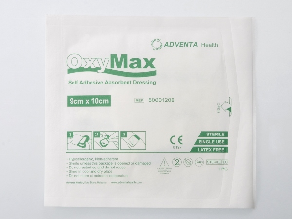 OXYMAX - SELF ADHESIVE, NONWOVEN,STERILE, 9CMX10CM