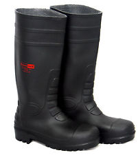 SAFETY WELLINGTON BOOTS WITH STEEL TOP CAP