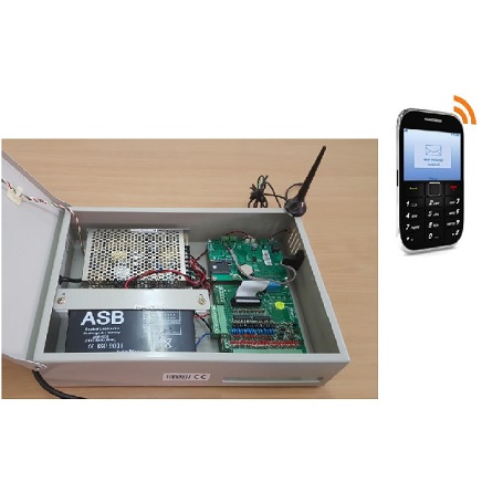 SMS ALARM SYSTEM FOR LAB FREEZER AND REFRIGERATOR CONNECTION