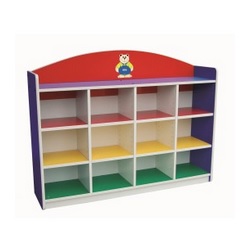 12 LEVEL MULTI-COLOURED ADJUSTABLE SHELF