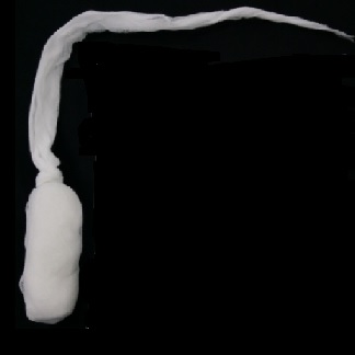 ABSORBENT TAMPON WITH TAIL