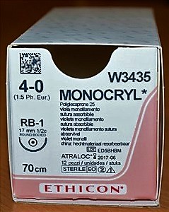 MONOCRYL VIO 70CM M1.5 4/0 RB-1