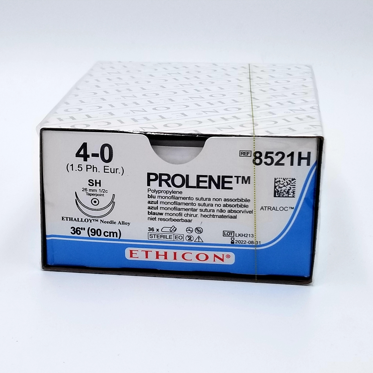 PROLENE 4/0 BLUE, 90CM 1/2 CIRCLE 26MM, ROUNDBODY SH NEEDLE