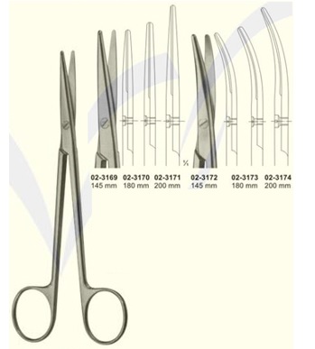 METZENBAUM DISSECTING SCISSORS - 14.5CM