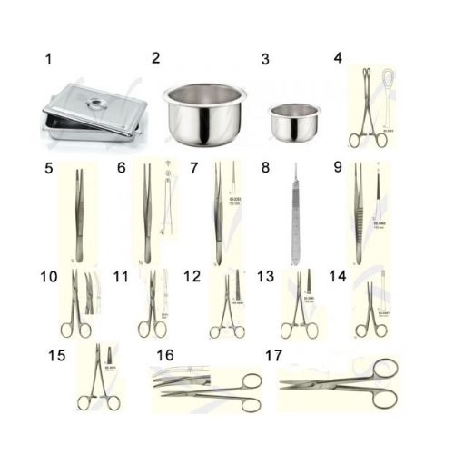 TOILET AND SUTURE SET (S/STEEL)