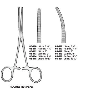 ROCHESTER - PEAN HAEMOSTATIC FORCEPS