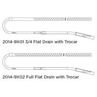 SILICONE FLAT DRAIN WITH TROCAR