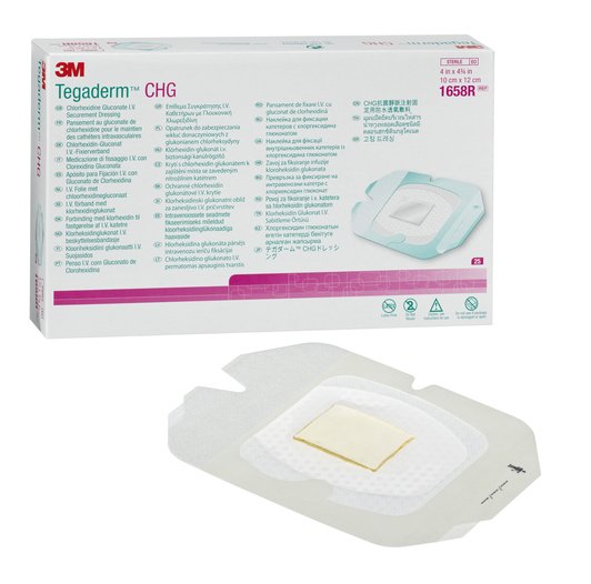 3M TEGADERM CHG - 10 x 12CM