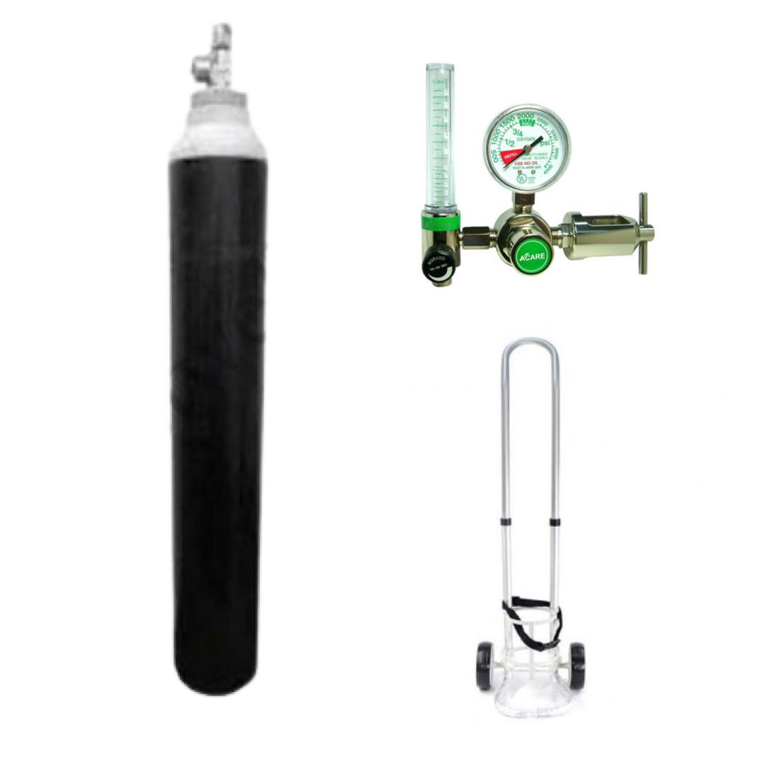 OXYGEN TANK 7.0M3 (47L) WITH REGULATOR PIN INDEX VY311 SET