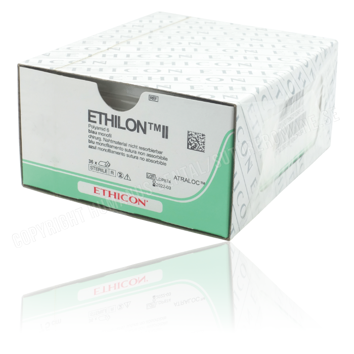 ETHILON BLK 30CM M0.2 10/0 CS160-6