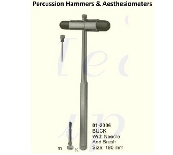 BUCK PERCUSSION HAMMER WITH NEEDLE AND BRUSH 180MM