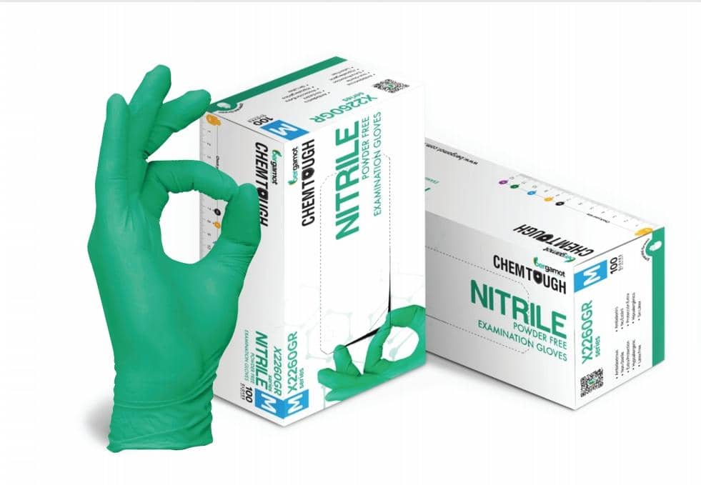 CHEMTOUGH NITRILLE POWDER FREE GLOVE