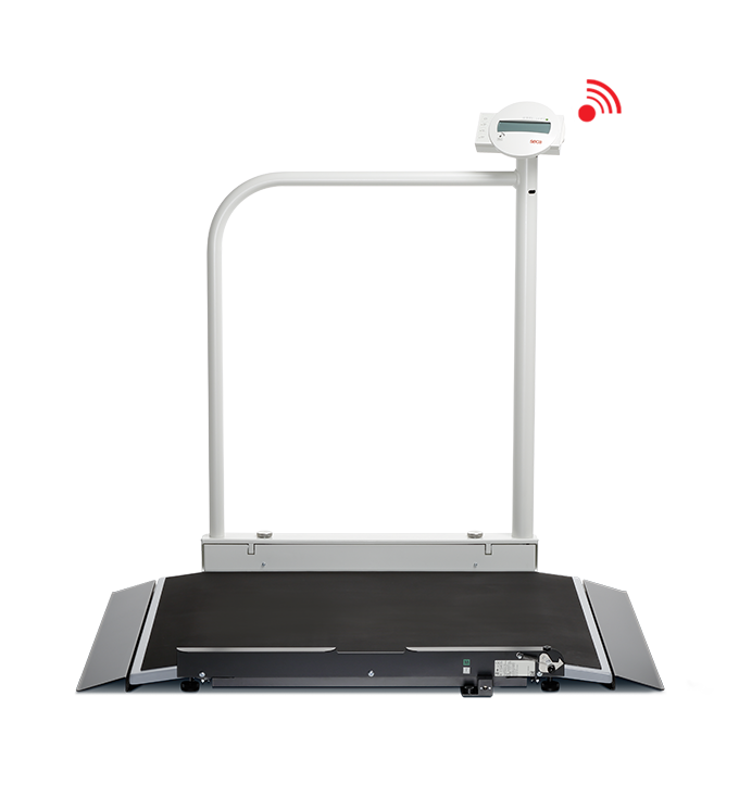 SECA 677 EMR-VALIDATED WHEELCHAIR SCALE WITH HANDRAIL