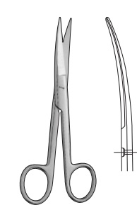 OPERATING SCISSORS, ROUND PATTERN, STANDARD S/S CVD