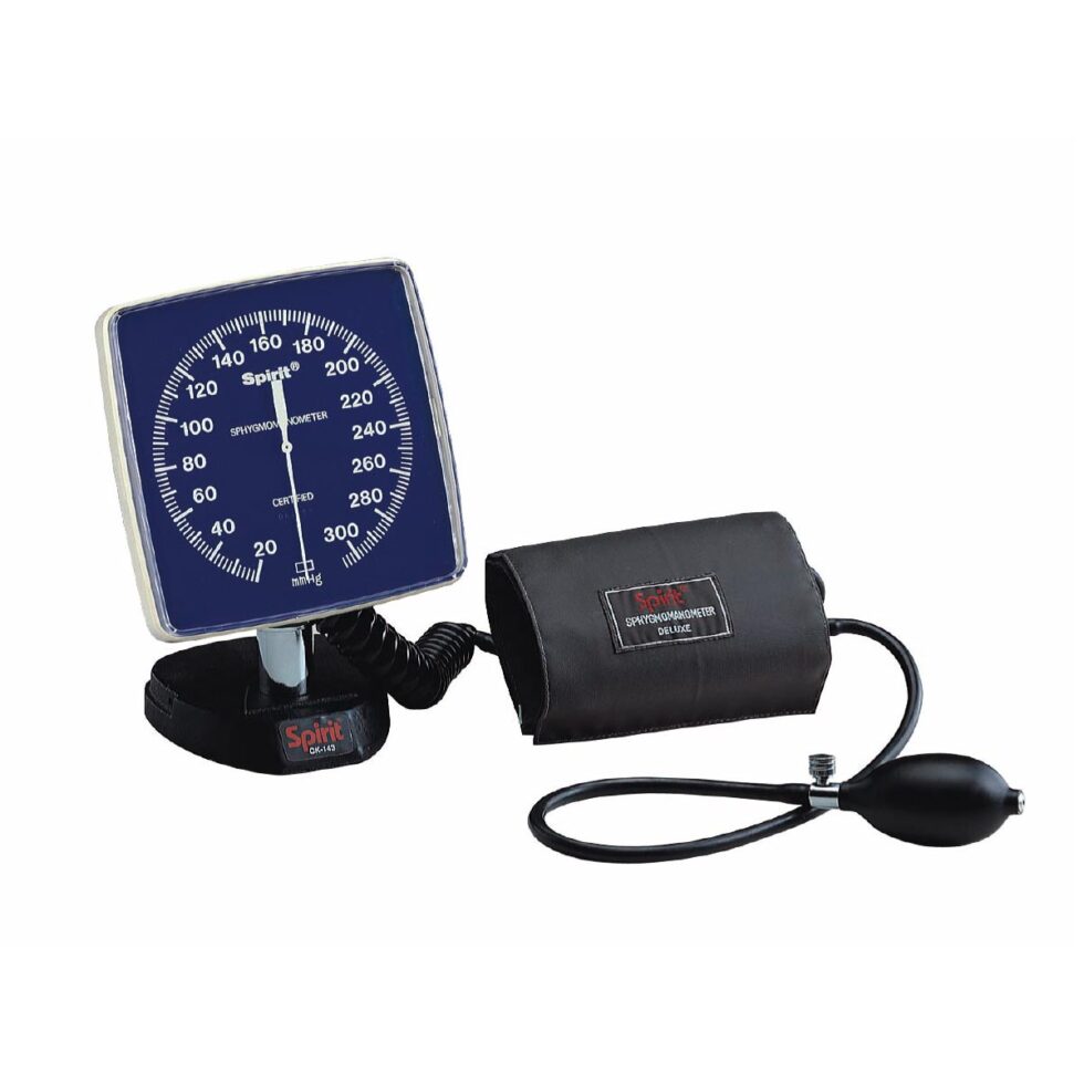 SPIRIT CK-143 TABLE TOP MODEL LARGE FACE ANEROID SPHYGMOMANOMETER 