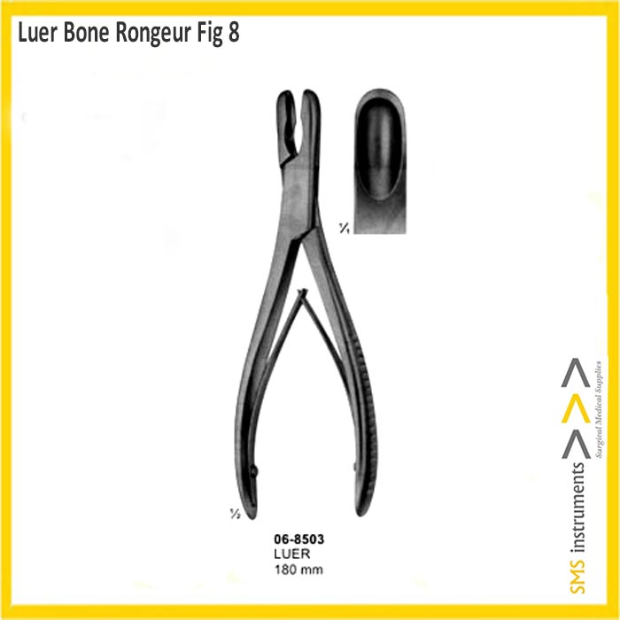 LUER BONE RONGEUR CURVED 175MM