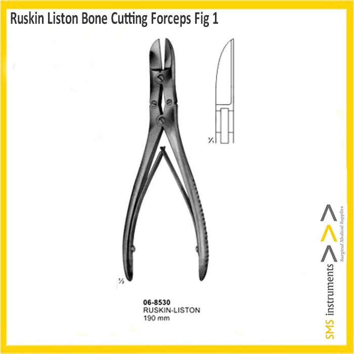 RUSKIN-LISTON BONE CUTTING FORCEPS D/A STRAIGHT 18CM