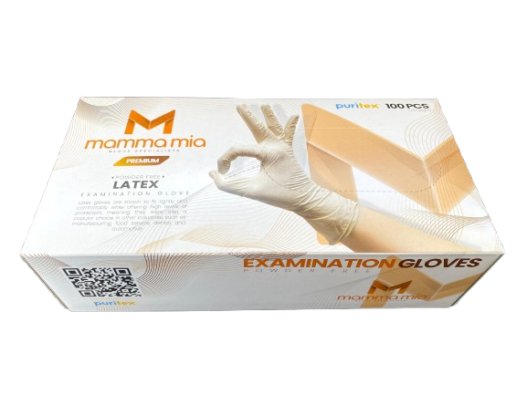 PURITEX LATEX POWDER FREE POLYMER COATED GLOVE 