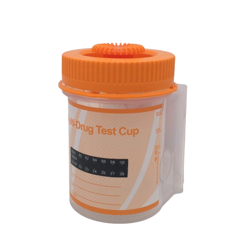 MULTI-DRUG 6 DRUGS RAPID TEST, URINE DRUG CUP (OPI2000/MDMA500/COC150/BZO300/AMP500/THC 50), 3 ADULTERANT (PH, OXIDANTS, S. GRAVITY) WITH THERMOMETER STRIP & SECURITY KEY LOCK & SEAL