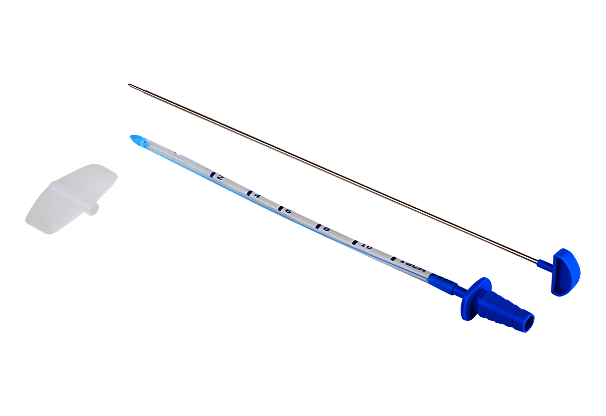 THORACIC DRAINAGE CATHETER WITH TROCAR 