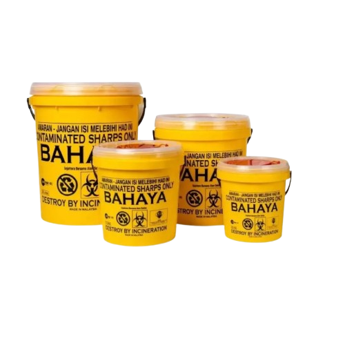 SHARP BIN ROUND CONTAMINATED CLINICAL WASTE DISPOSAL  