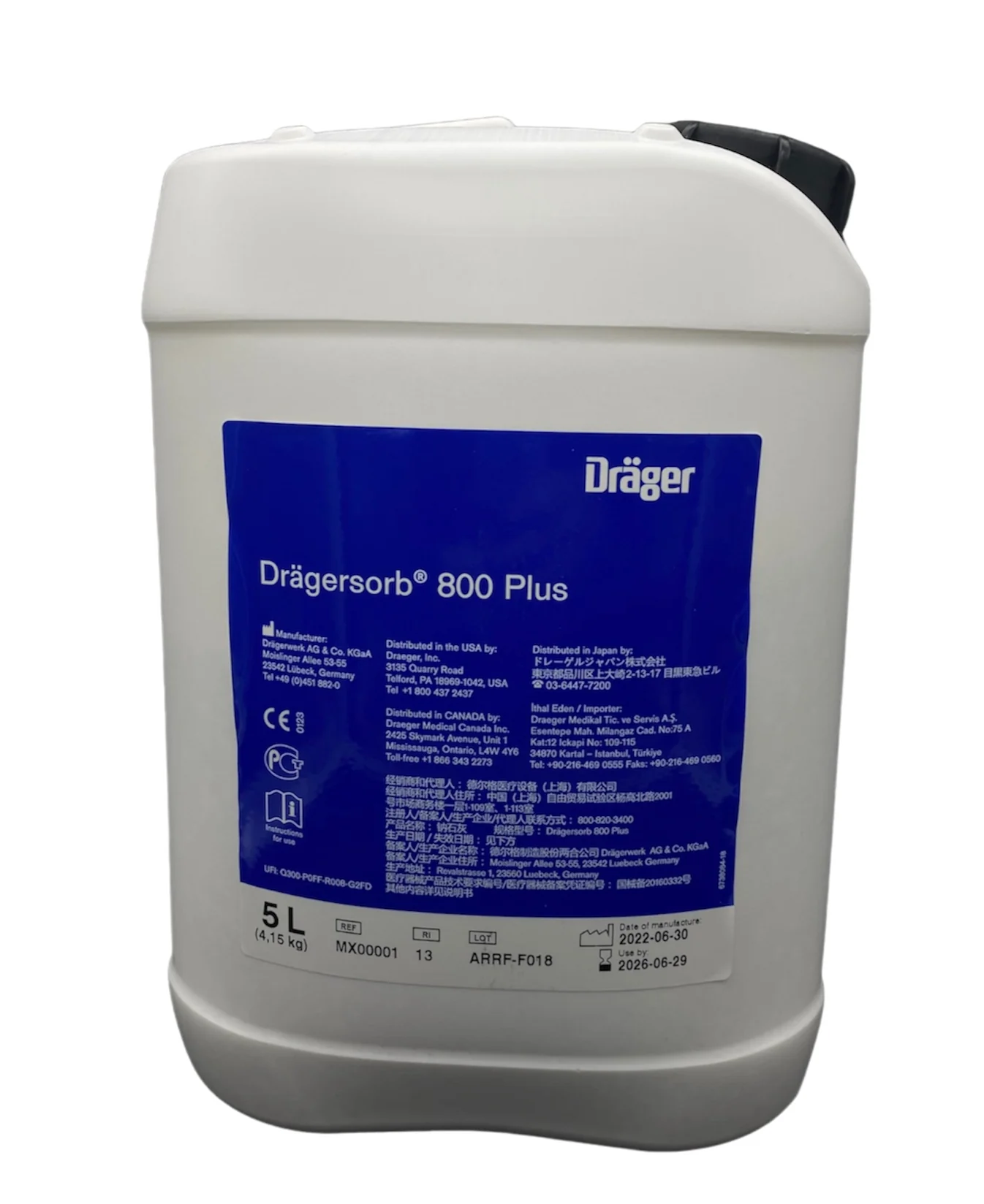 MX00001 DRAGERSORB 800 PLUX (5 L) 