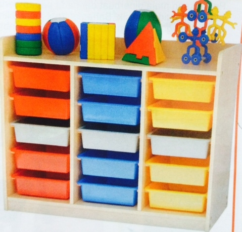 15 TRAYS MANIPULATIVE STORAGE UNIT